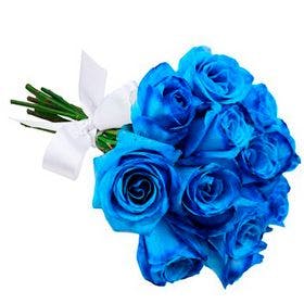 Buque de 12 Rosas Azuis