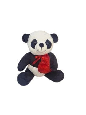 Urso panda de pelúcia com coração 